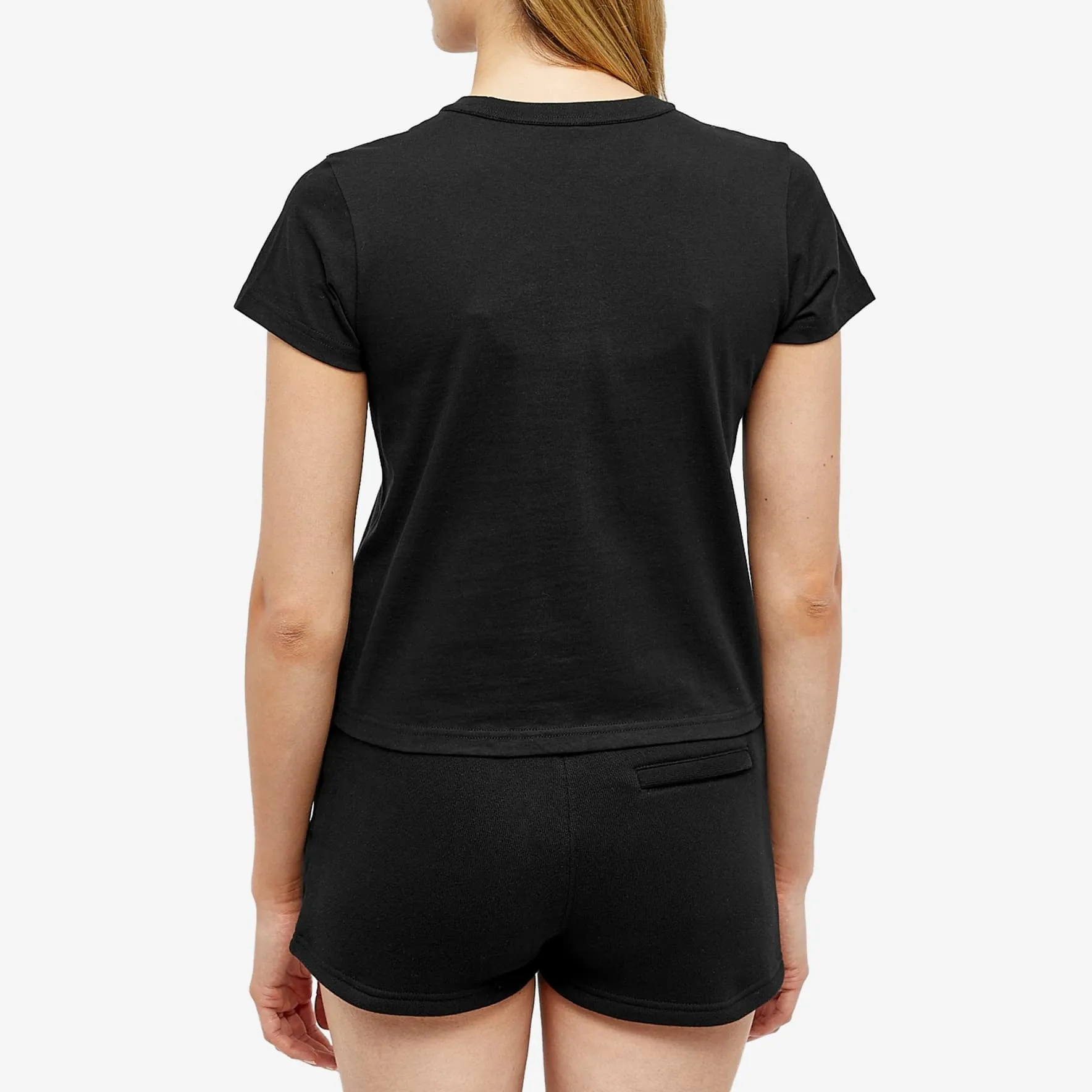 Alexander Wang Essential Shrunken T-shirt, black