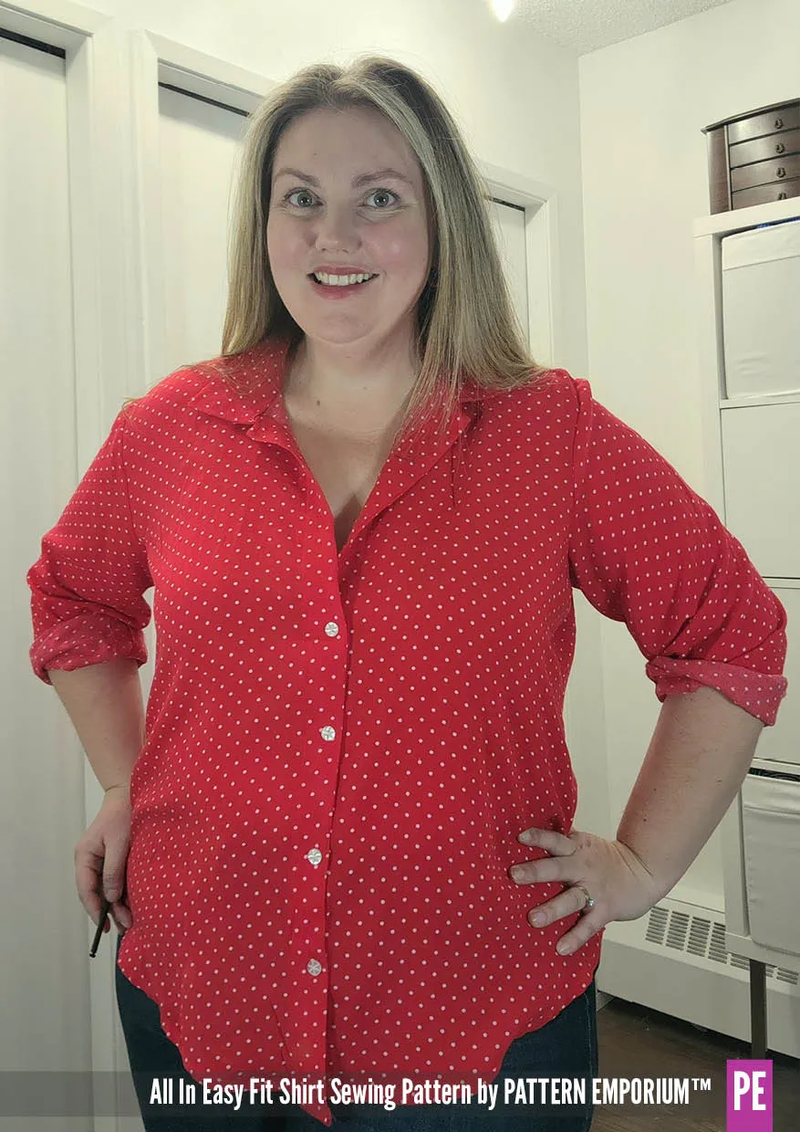 All In | Button Up Shirt Sewing Pattern