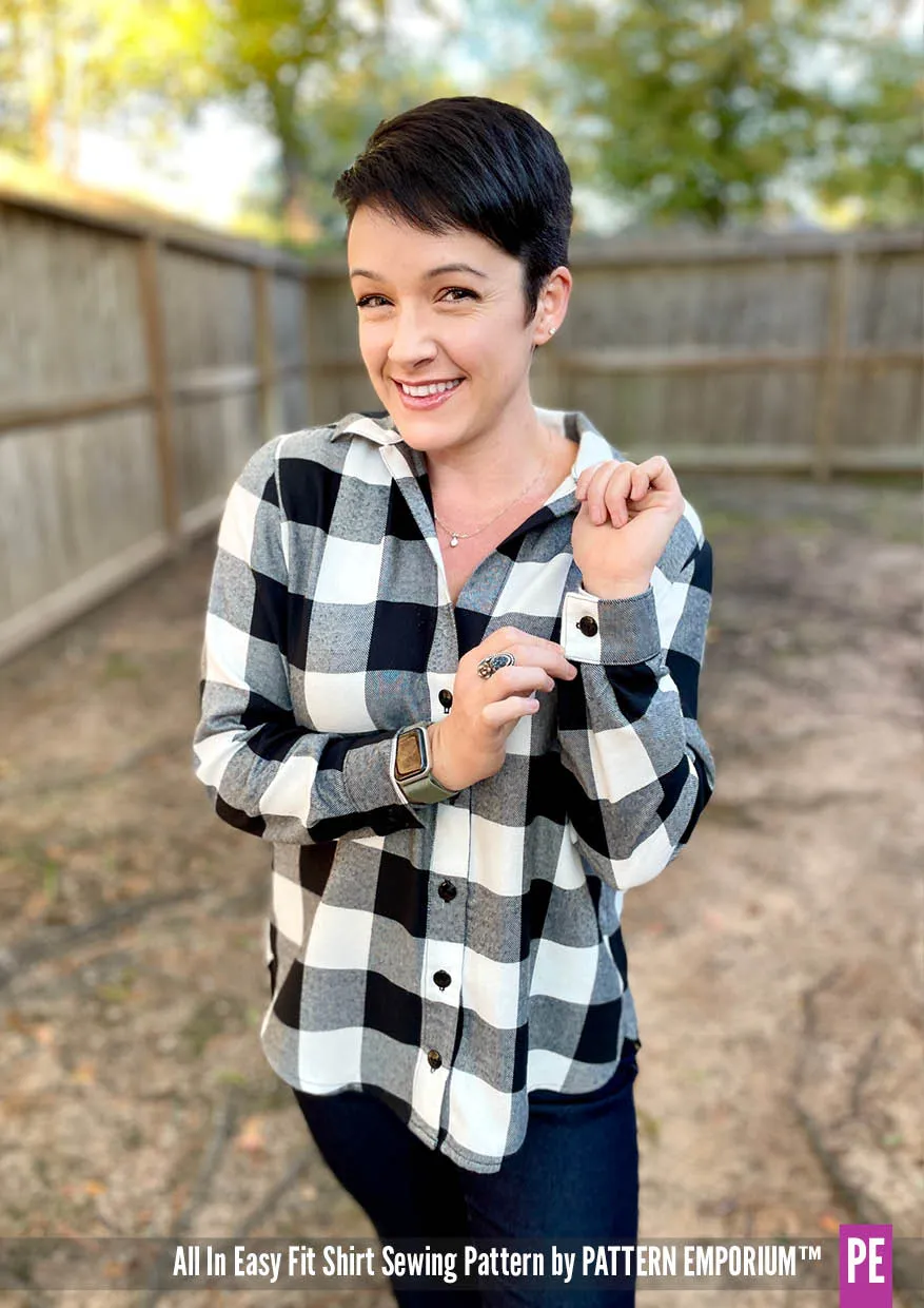 All In | Button Up Shirt Sewing Pattern