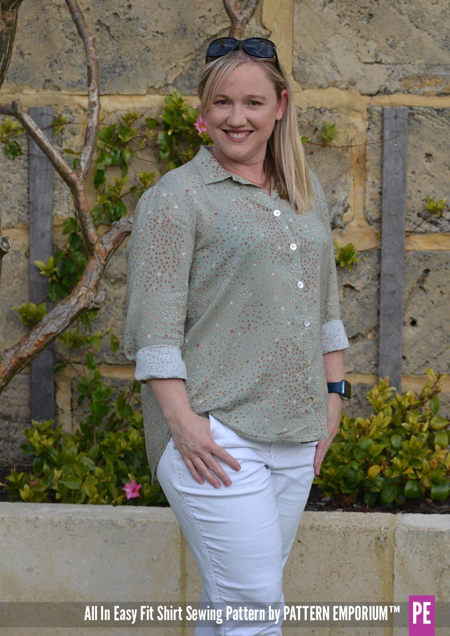 All In | Button Up Shirt Sewing Pattern