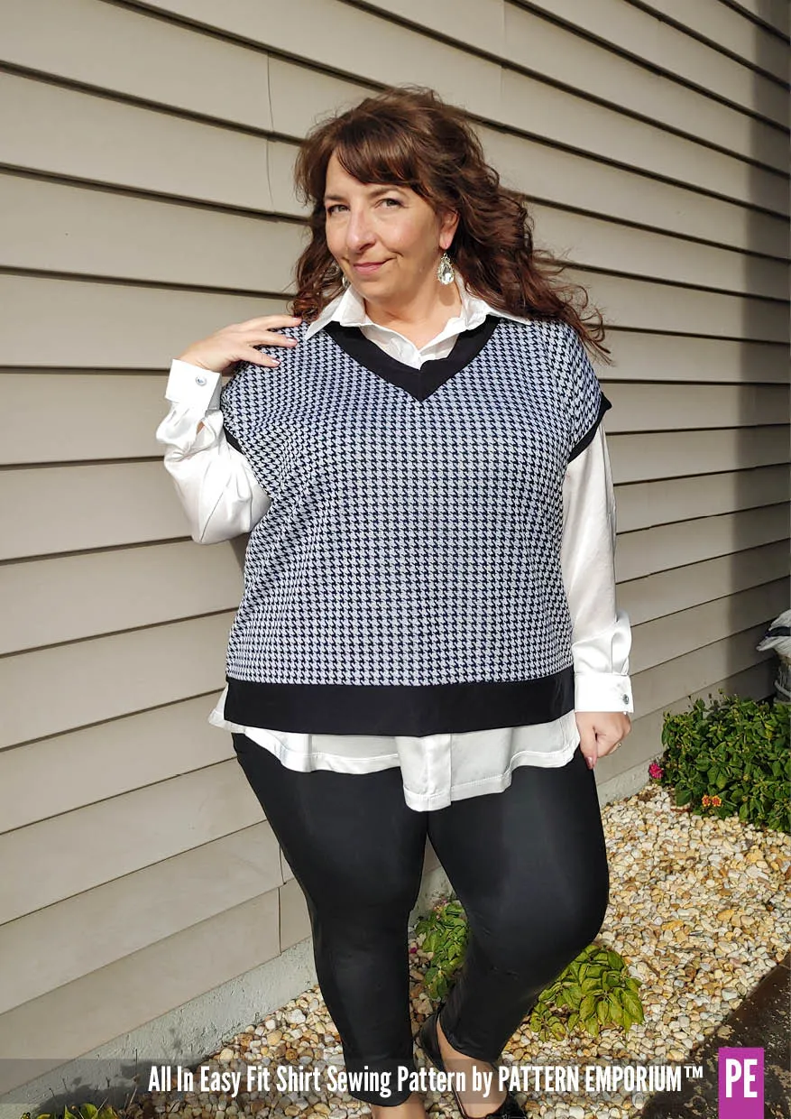 All In | Button Up Shirt Sewing Pattern