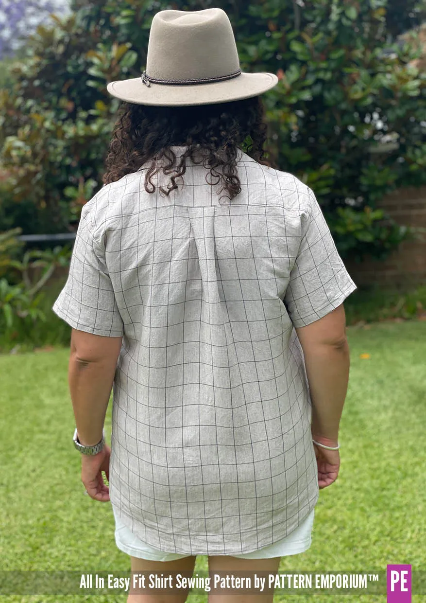 All In | Button Up Shirt Sewing Pattern