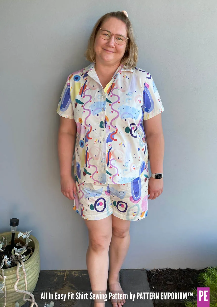 All In | Button Up Shirt Sewing Pattern