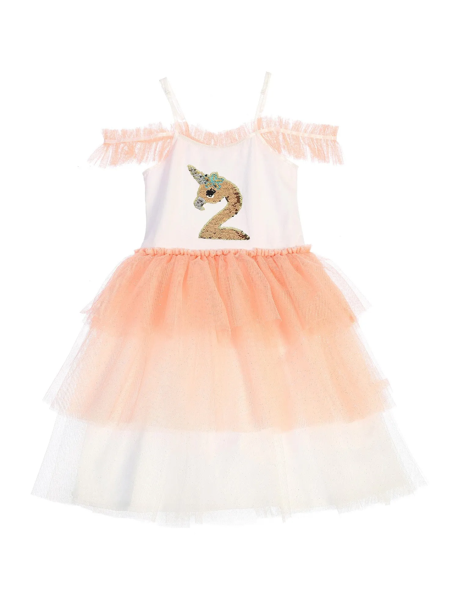 Big Girls Coral Flip Sequin Flamingo Corn Birthday Tutu Dress 8-12