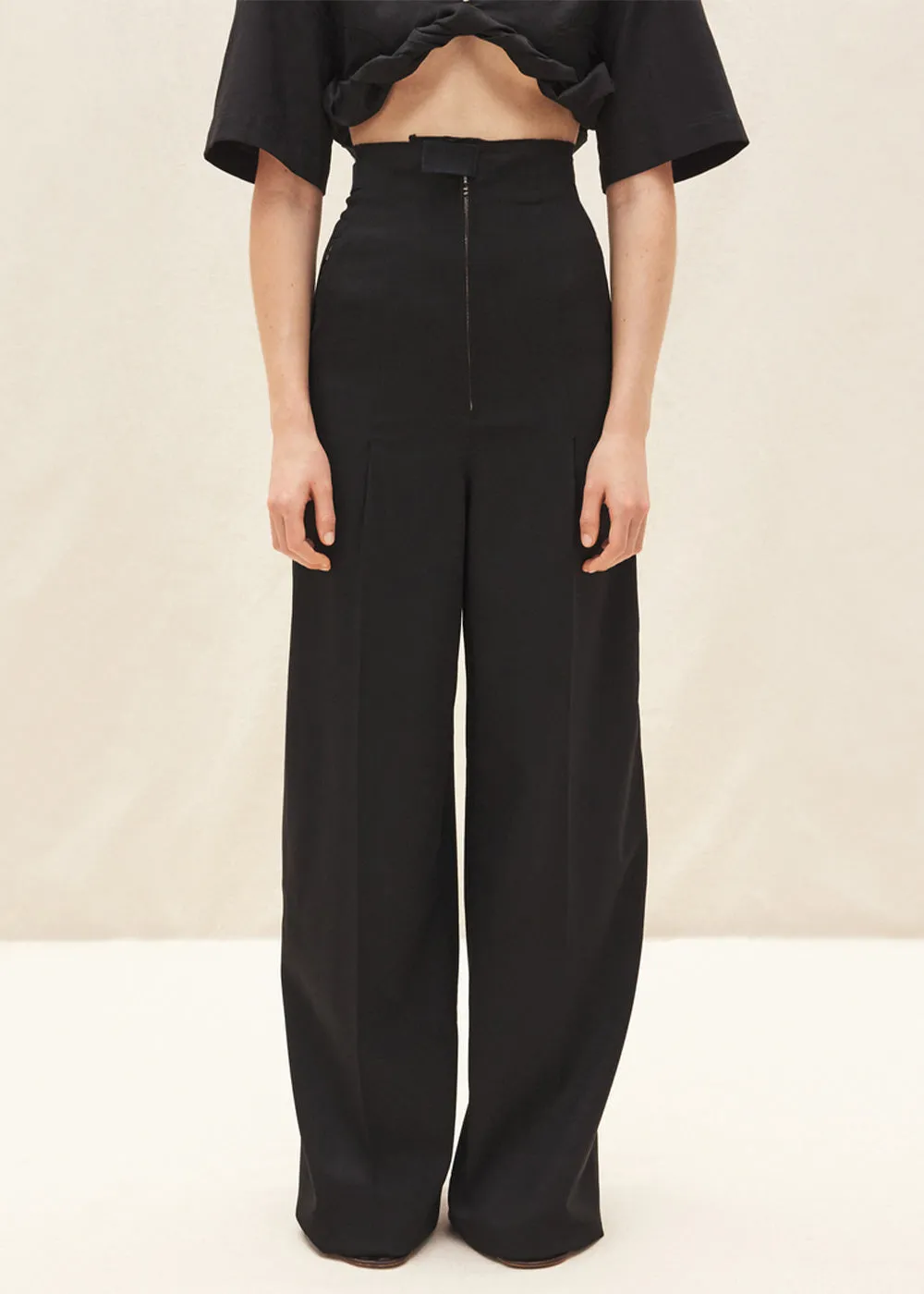 Black 'Le Pantalon Santon' Pants