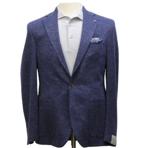 Blue Wool-Silk-Linen Comfortwear Hartford Contemporary Fit Sport Jacket - Jack Victor