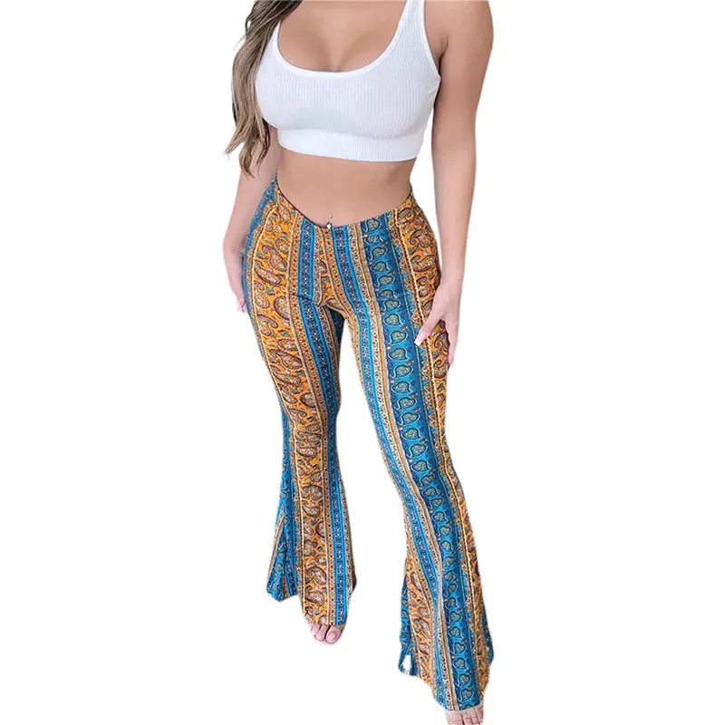 Boho Flare Tribal Pants