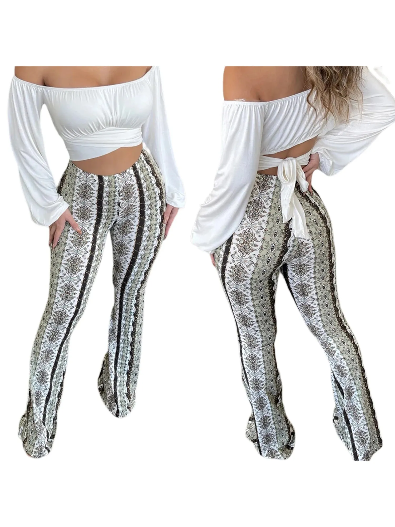 Boho Flare Tribal Pants