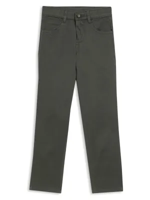 Boys Casual Olive Green Pants