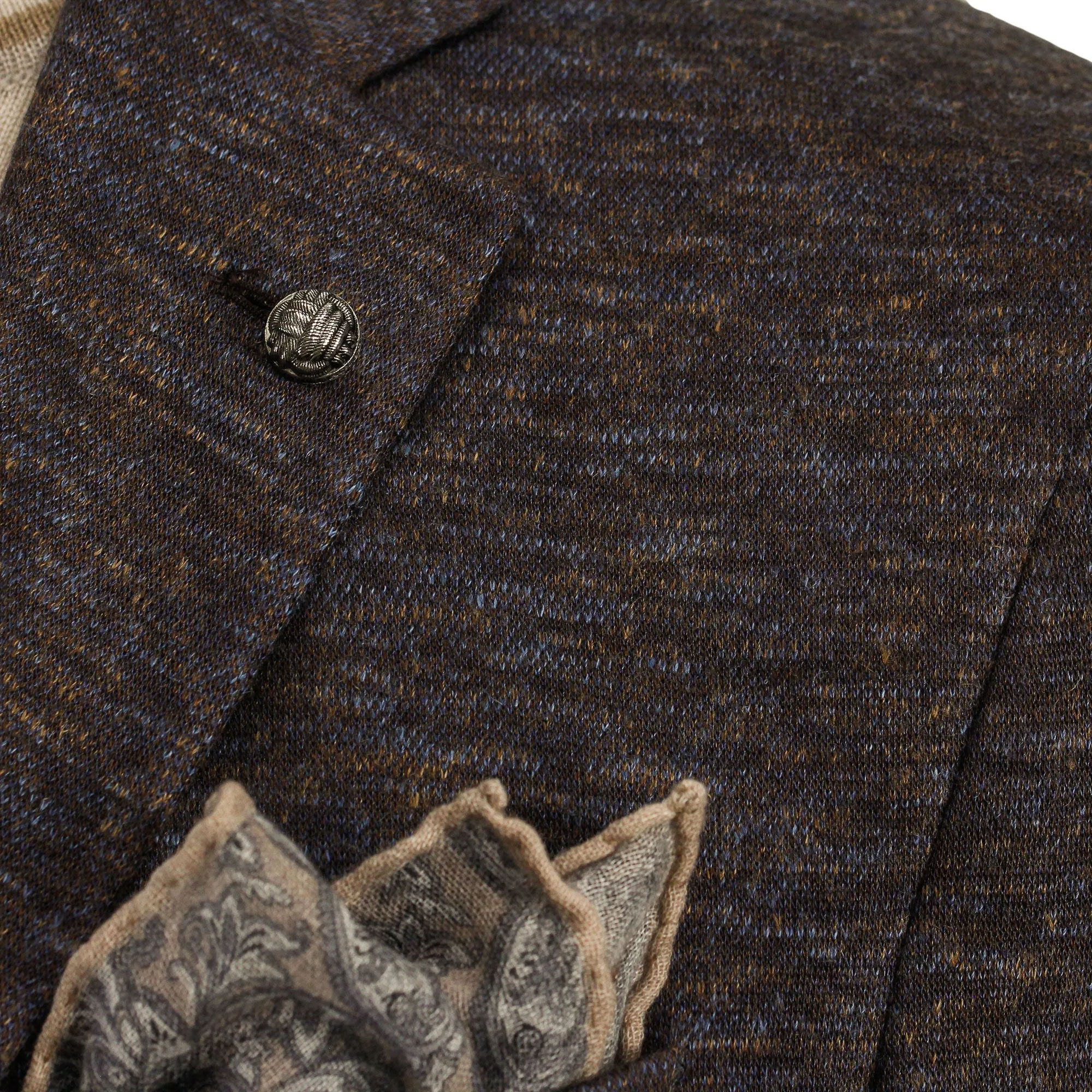 Brown Mélange Wool & Silk Hartford Contemporary Fit Sport Coat - Jack Victor