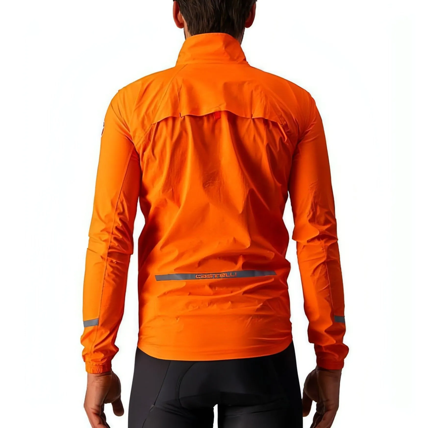 Castelli Emergency 2 Rain Waterproof Mens Cycling Jacket - Orange