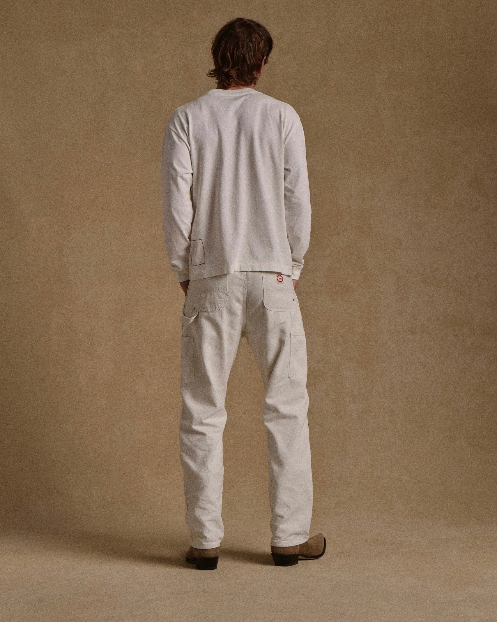 Classic Canvas Double Knee (White)