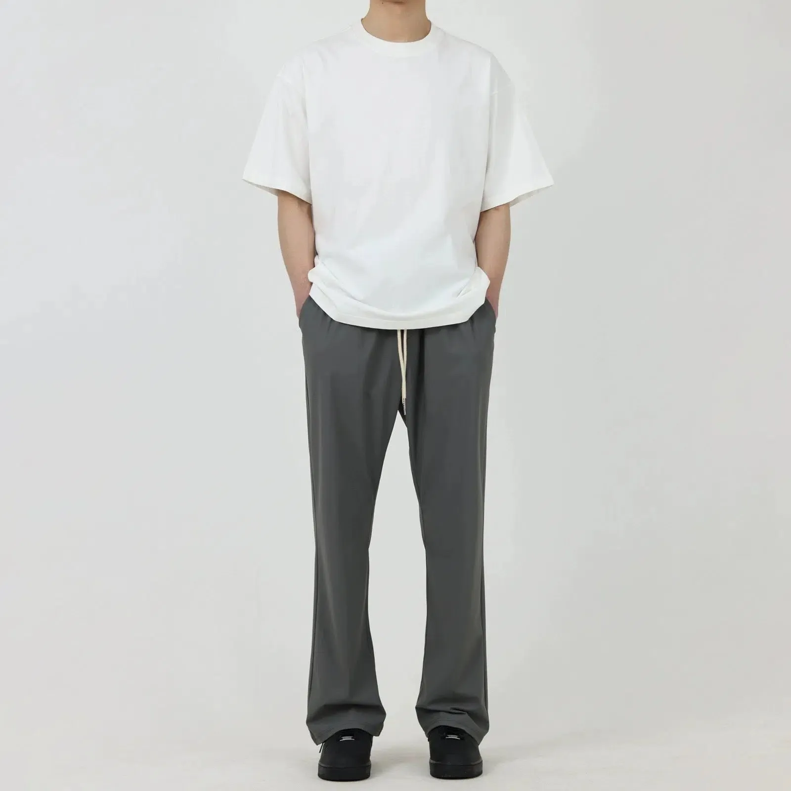 Classic Flared Drawstring Pants