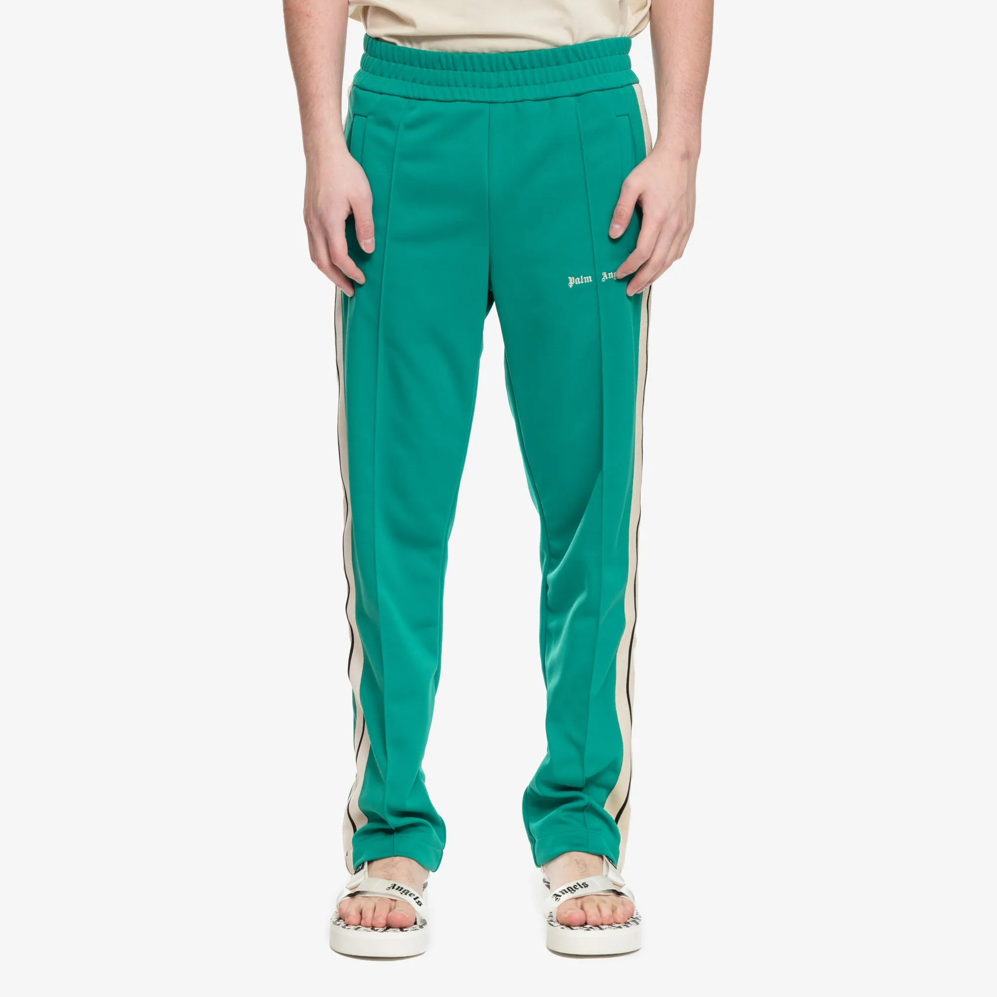 Classic Logo Green Track Pants