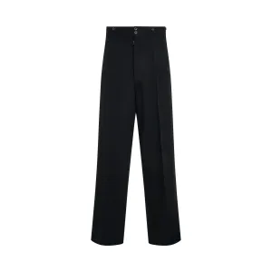 Classic Wool Pants in Black