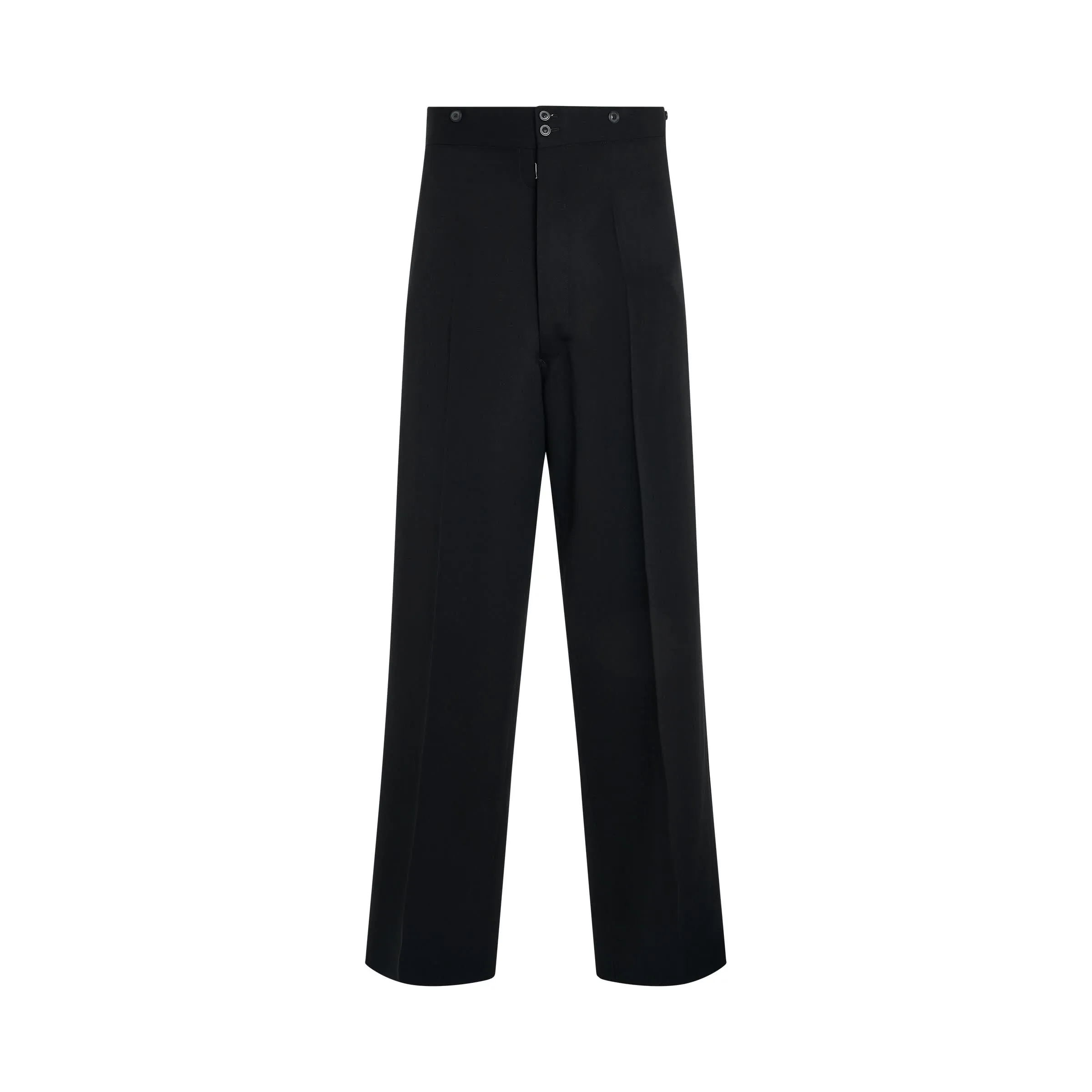 Classic Wool Pants in Black