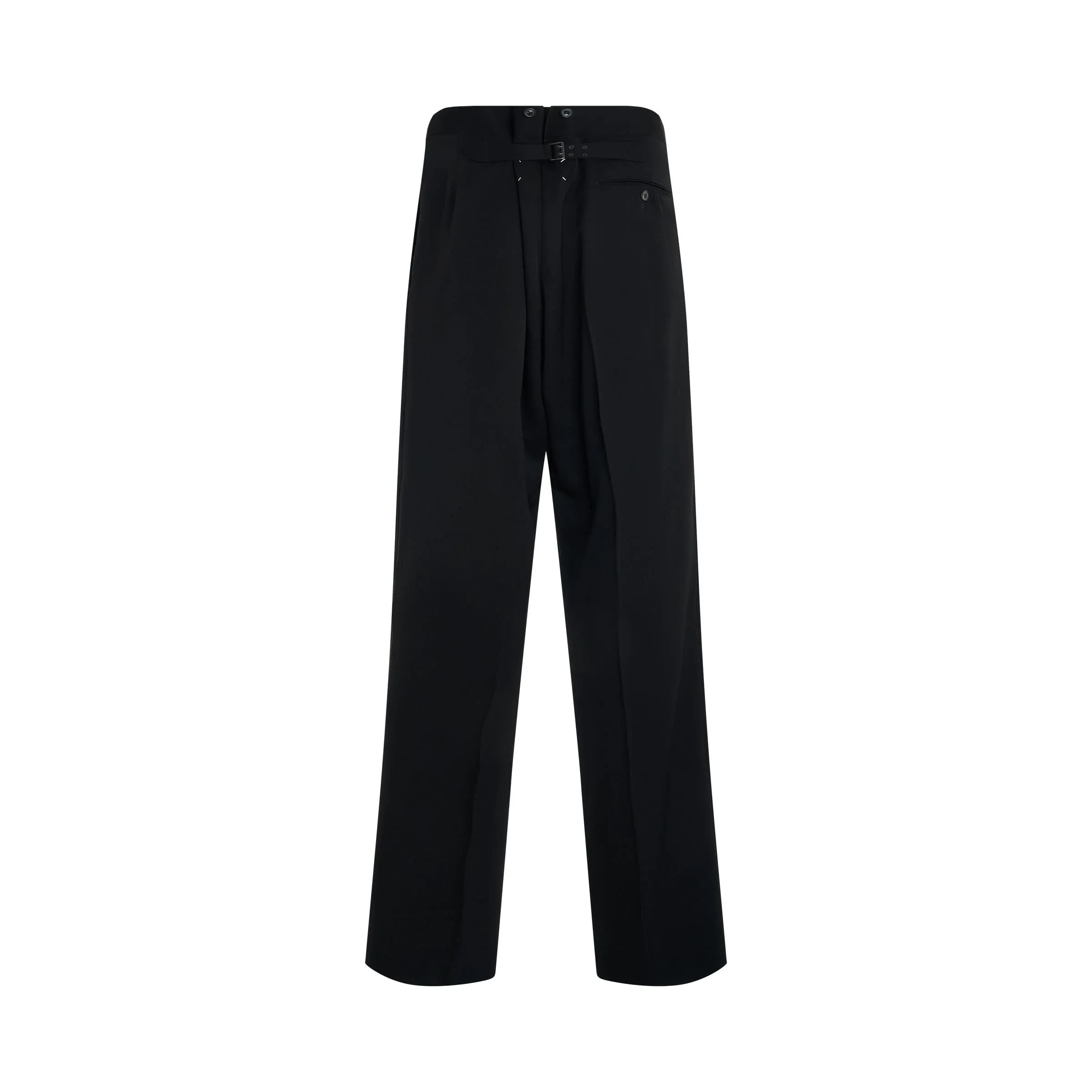 Classic Wool Pants in Black