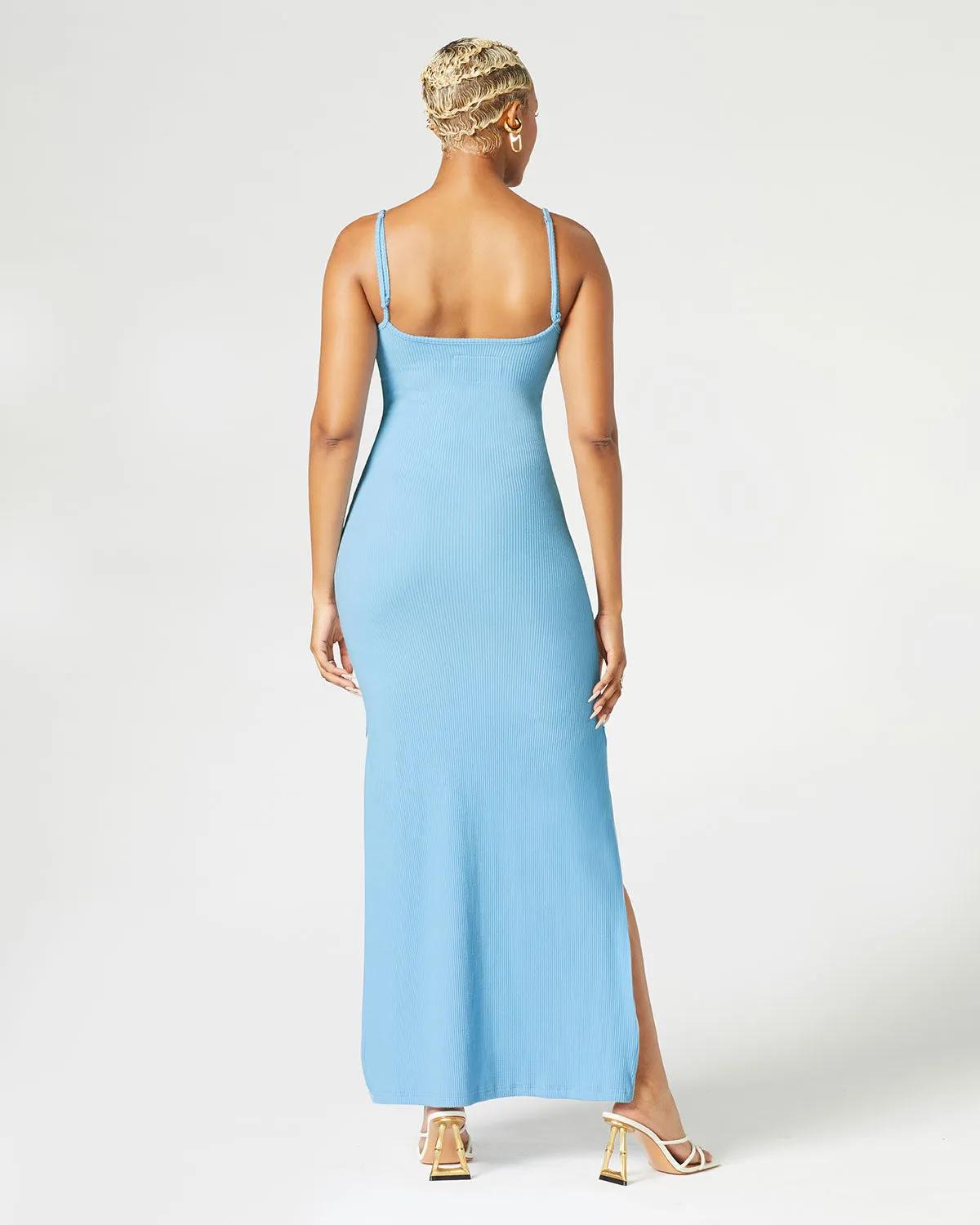 Convertible Slit Maxi Dress