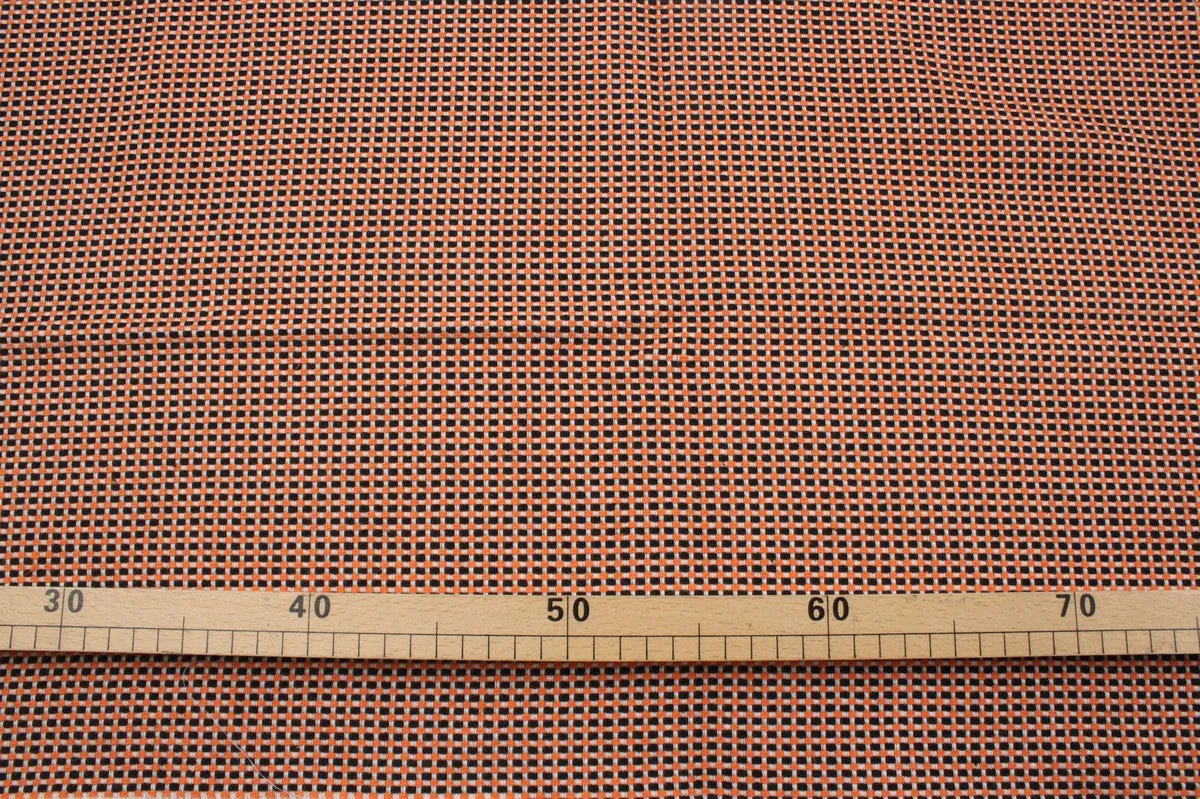 Cotton Blend Tweed - Multicolor Small Checks