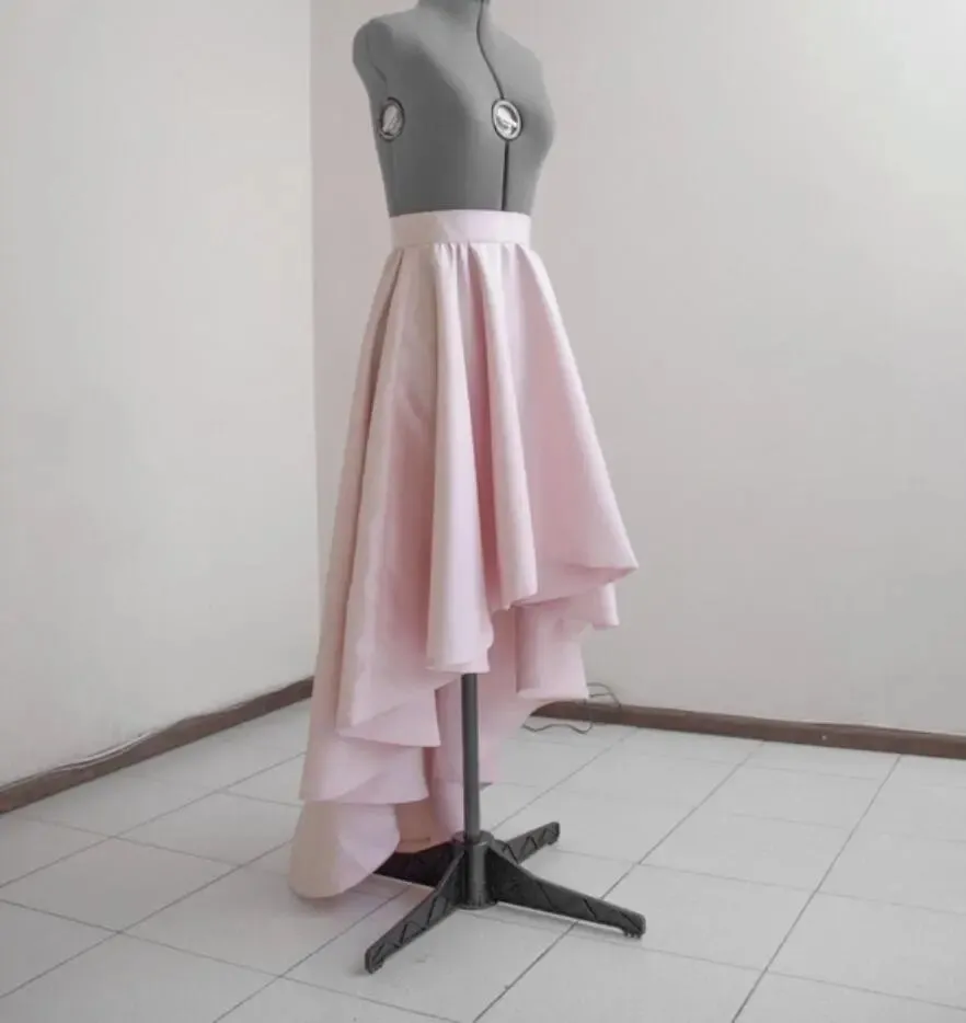 Custom Satin A Line Full High Low Wedding Skirt All Sizes/Colors