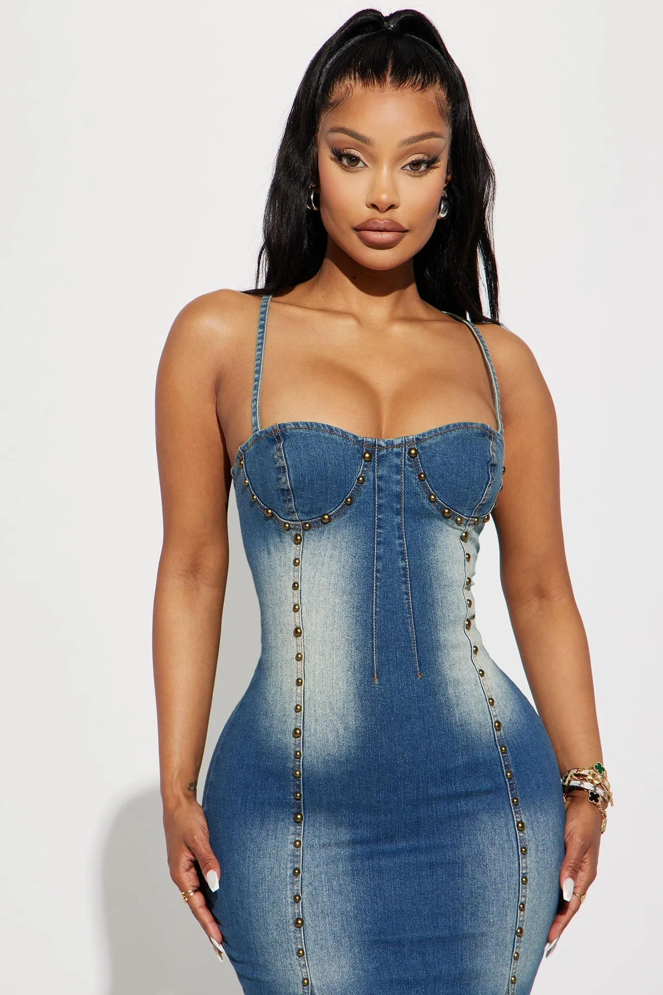 Dallas Denim Gown - Denim