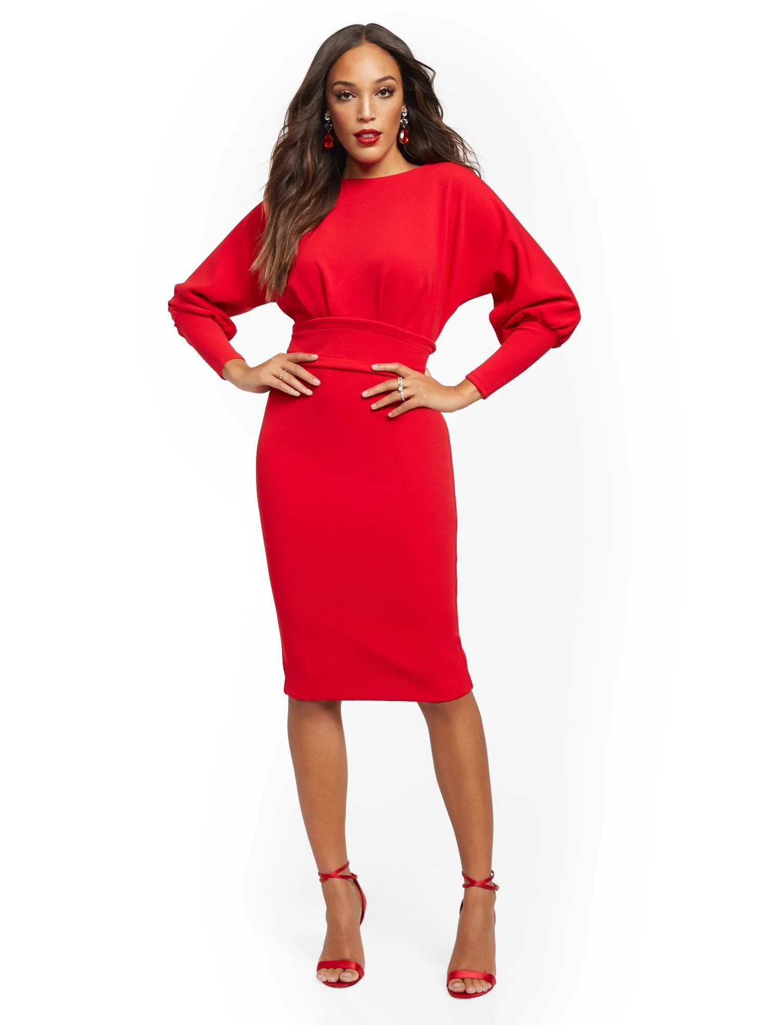 Dolman-Sleeve Dress