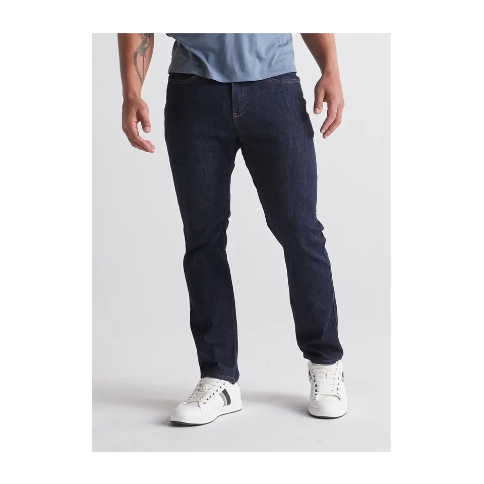 DUER Men's Performance Denim Relaxed Taper Heritage Rinse