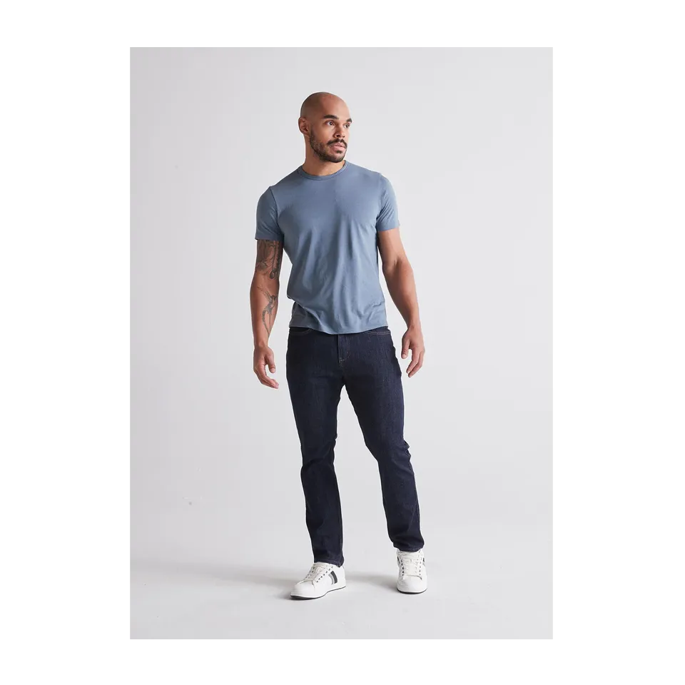 DUER Men's Performance Denim Relaxed Taper Heritage Rinse