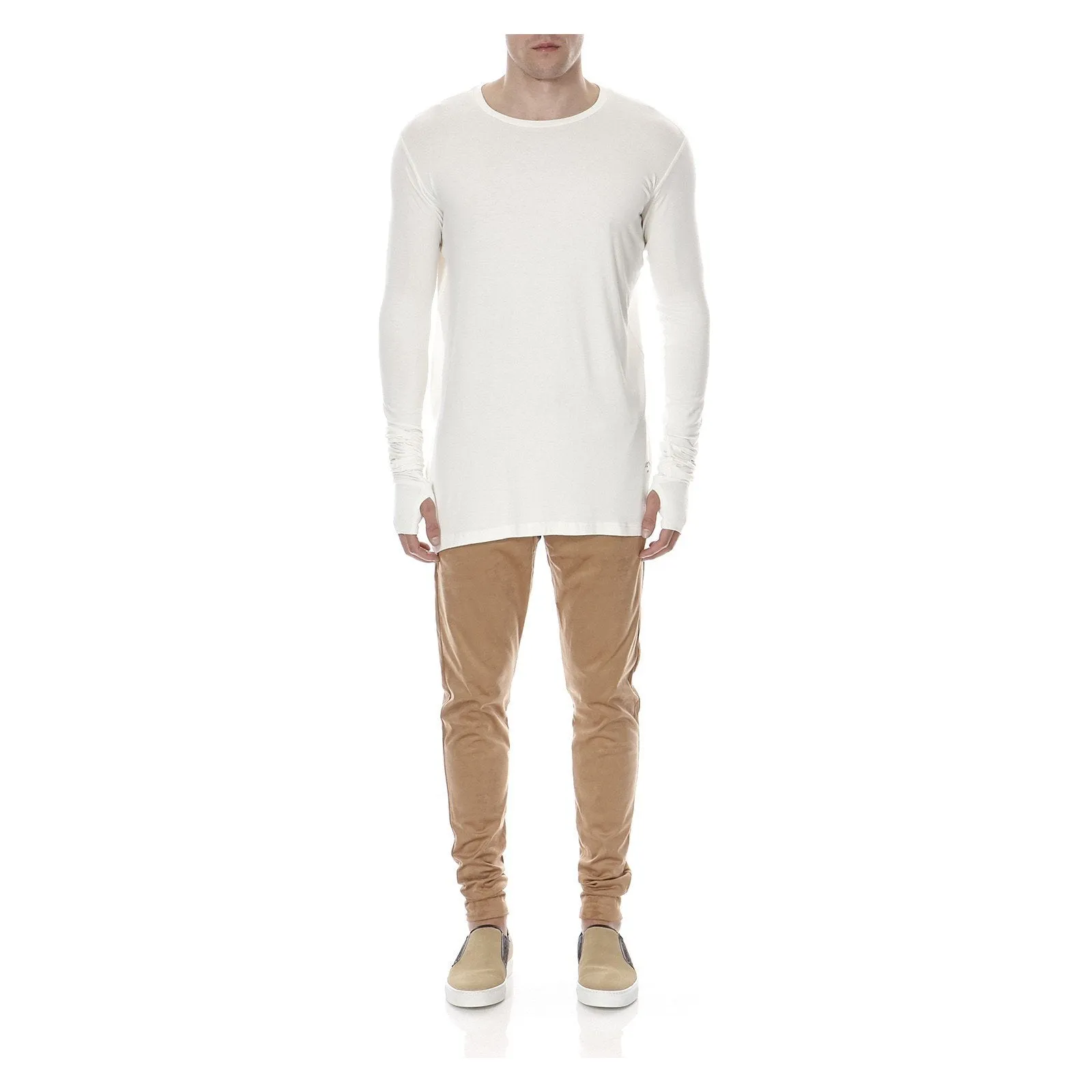 ESSENTIAL LONG SLEEVE TEE WHITE