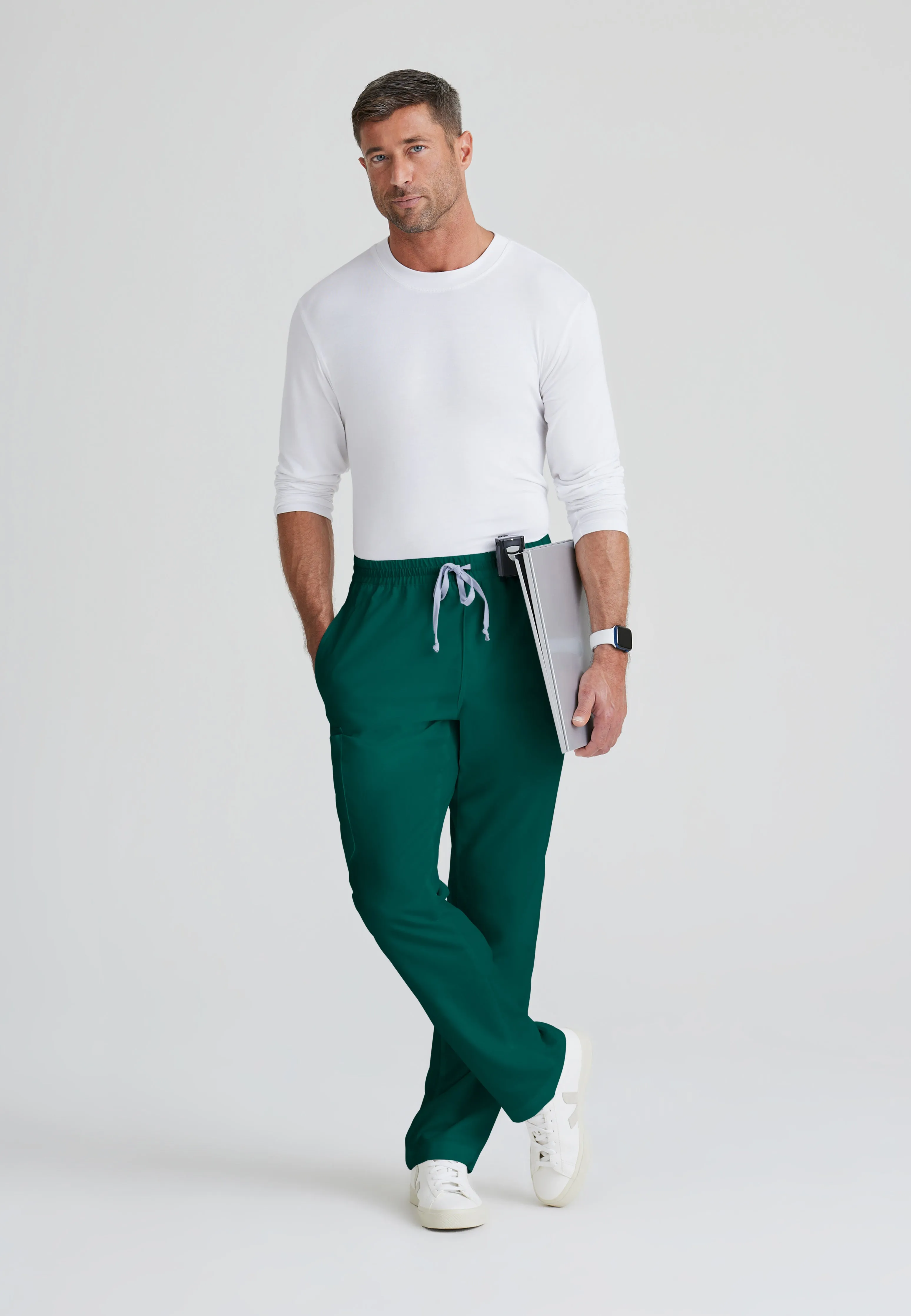 Evan 5-Pocket Zip-Fly Scrub Pant