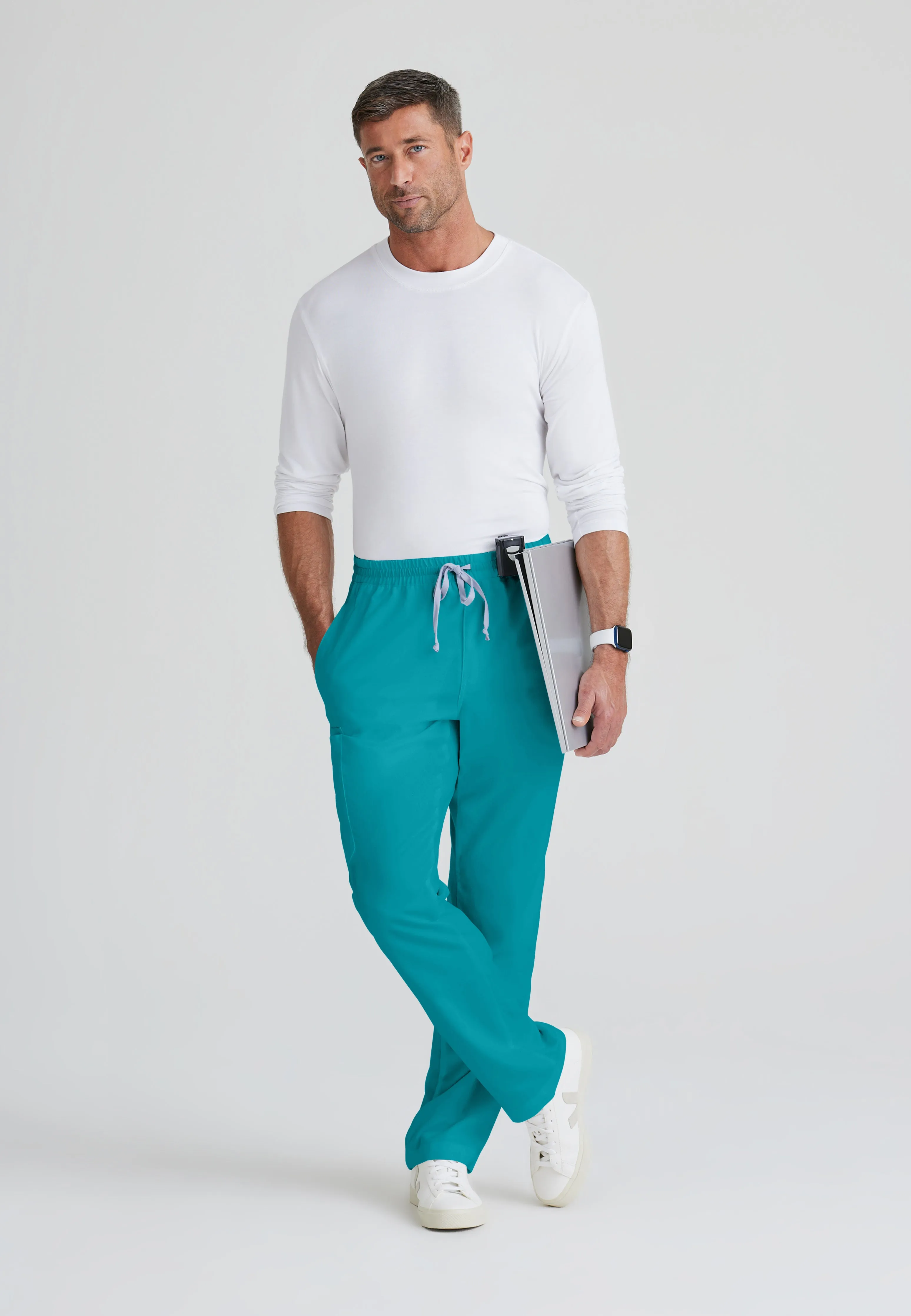 Evan 5-Pocket Zip-Fly Scrub Pant