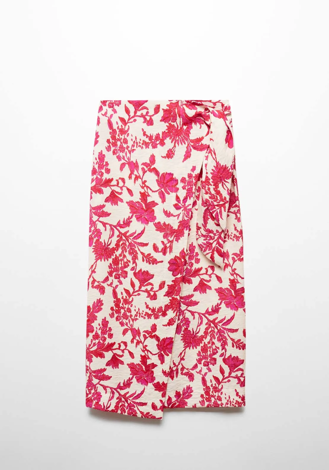 Floral wrapped skirt