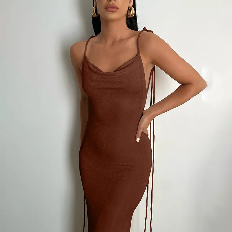 FLYTONN-Sexy spring and summer dresses, party dresses, graduation gifts,Emmett Backless Long Dress