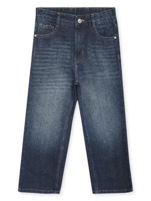 Girls Dark Mercerised Jeans