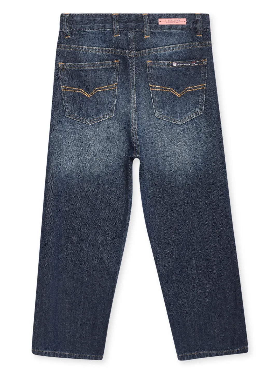 Girls Dark Mercerised Jeans