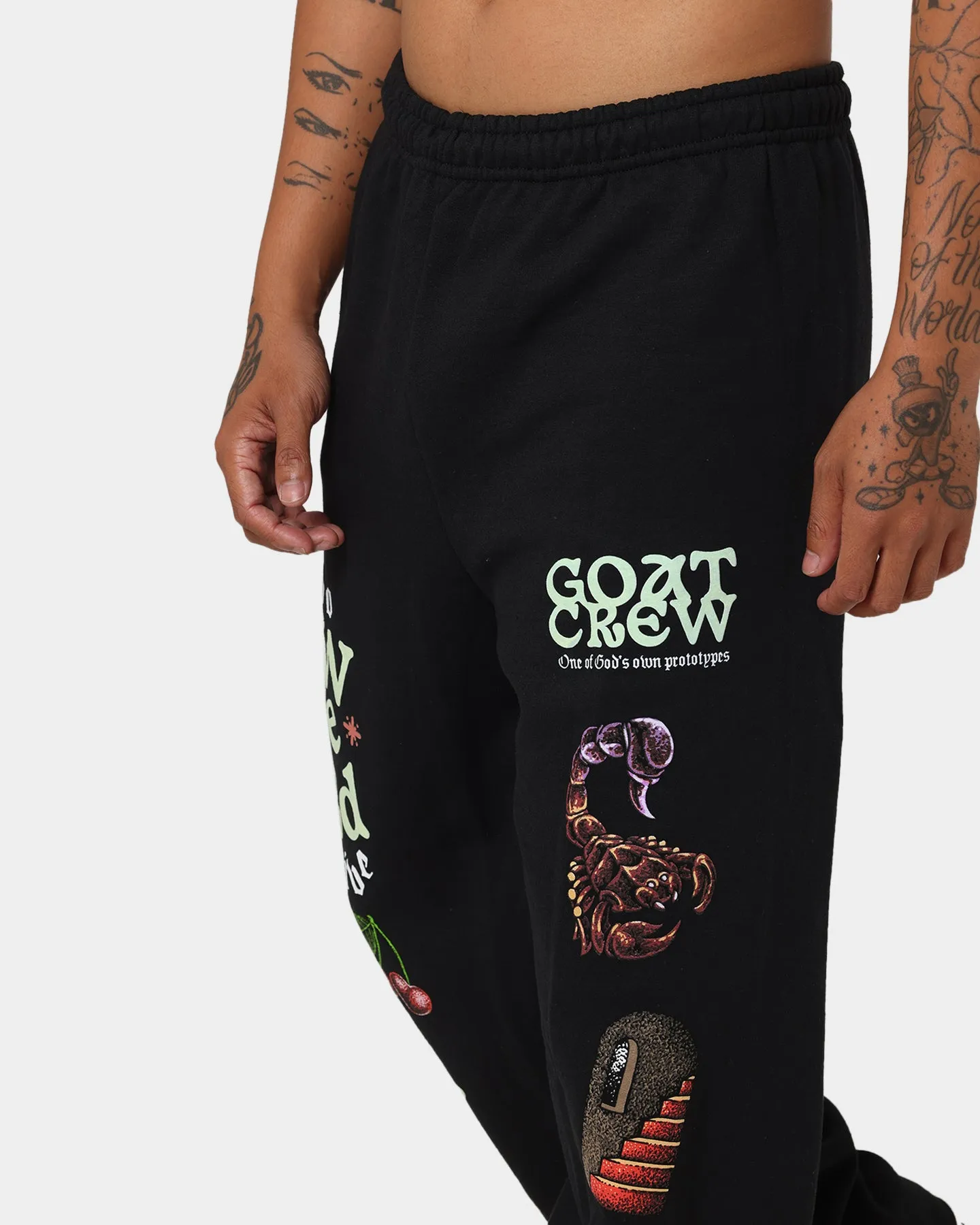 Goat Crew Too Weird To Live Tracksuit Pants Black