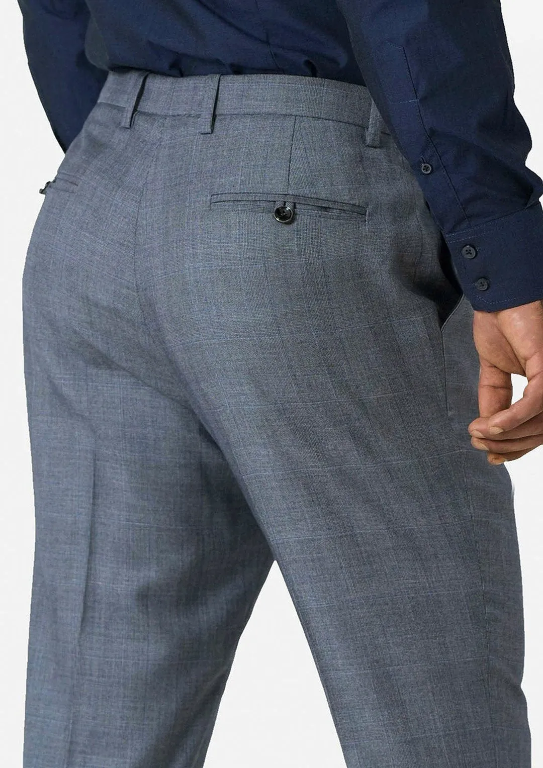 Grey Prince of Wales Pants