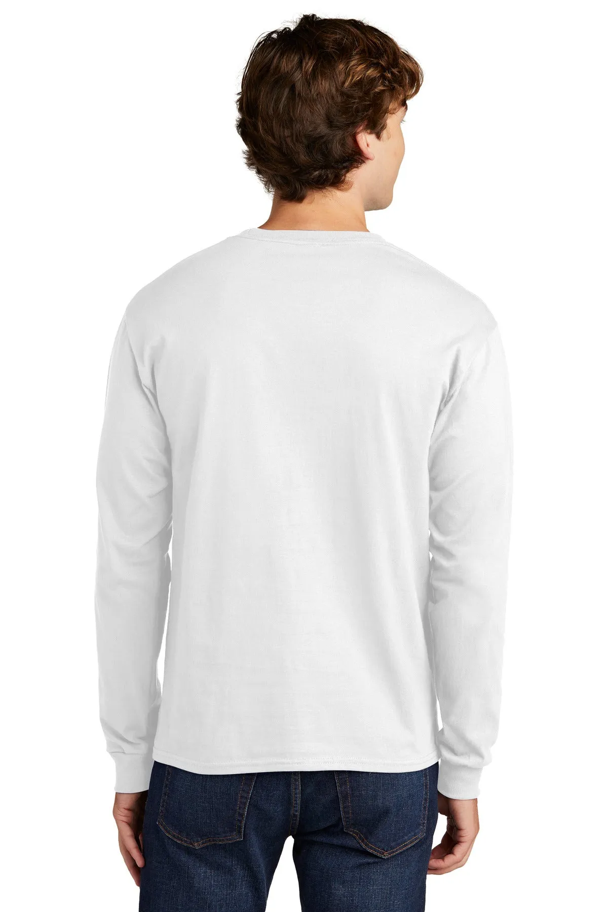 Hanes Essential-T 100% Cotton Long Sleeve T-Shirt 5286