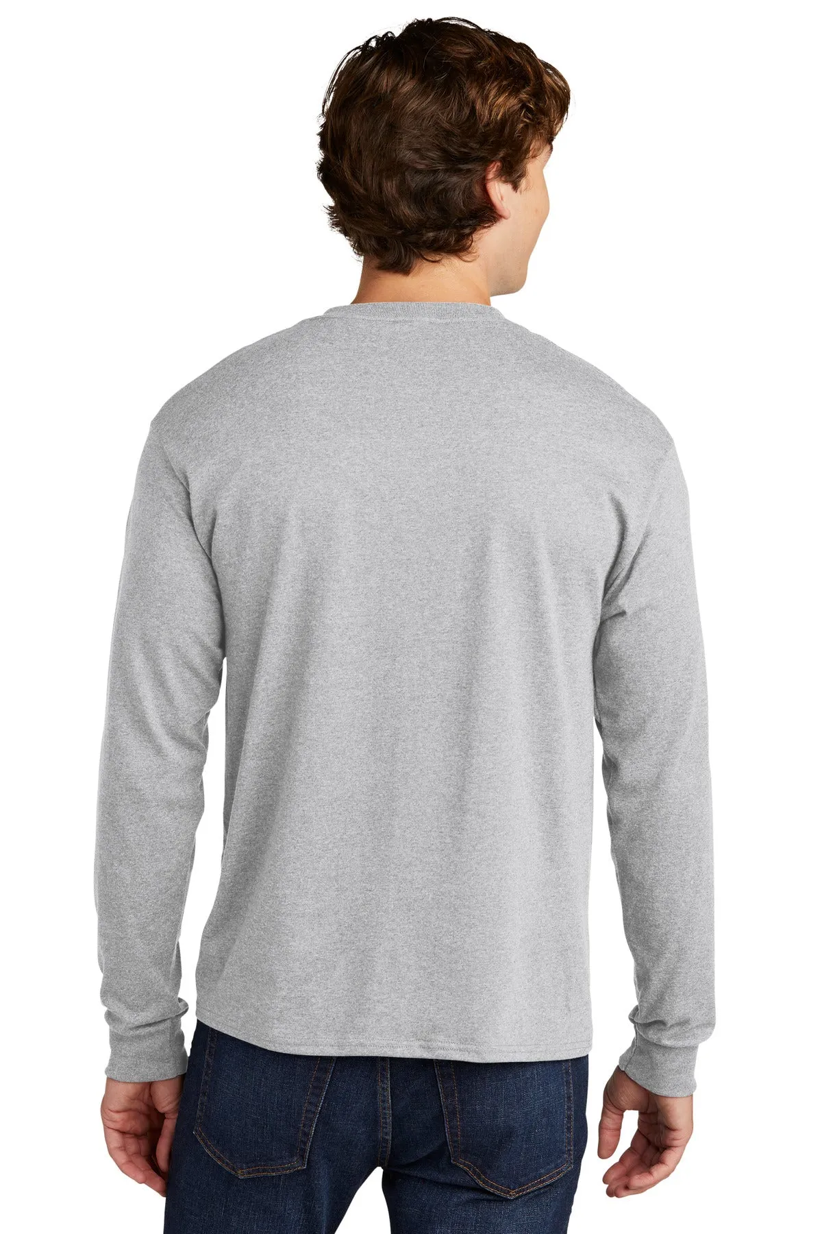 Hanes Essential-T 100% Cotton Long Sleeve T-Shirt 5286