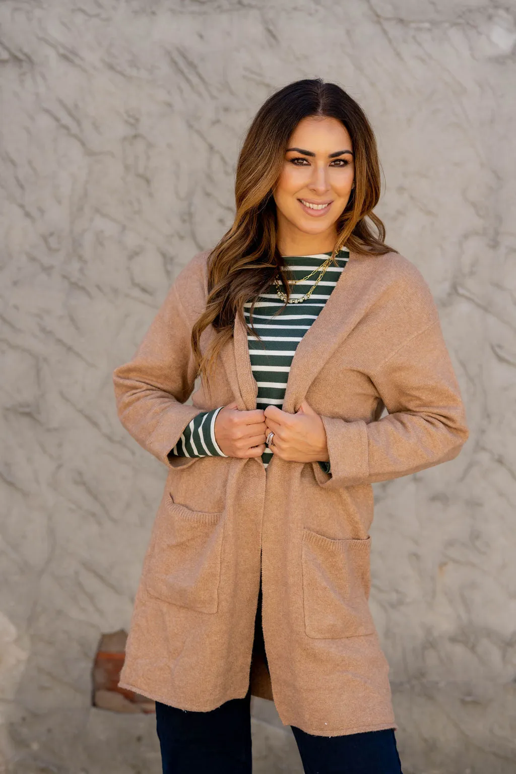 Heathered Tunic Cardigan