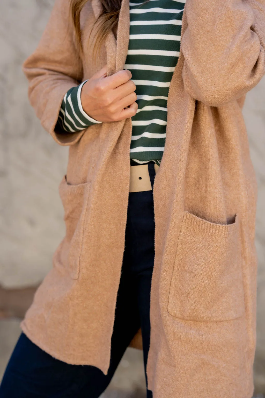 Heathered Tunic Cardigan