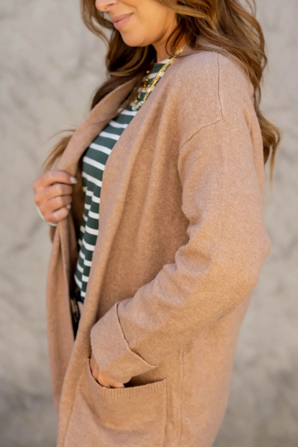 Heathered Tunic Cardigan