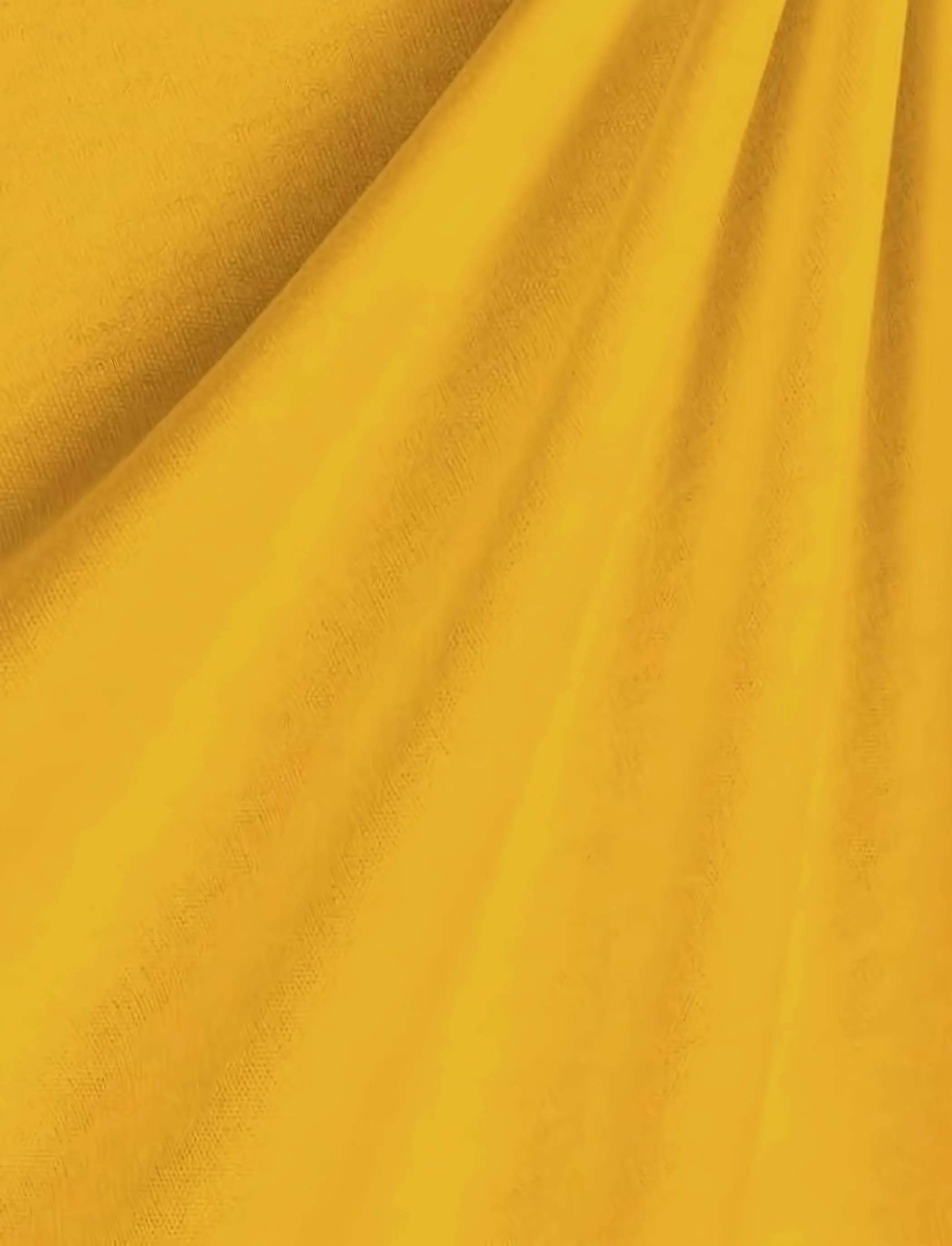 Heavy Interlock Poly Cotton Fabric  / Canary Yellow / Sold By The Yard