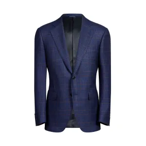 HENRY SARTORIAL HERITAGE Single Breasted 2 Button Blazer BLUE MULTI REG