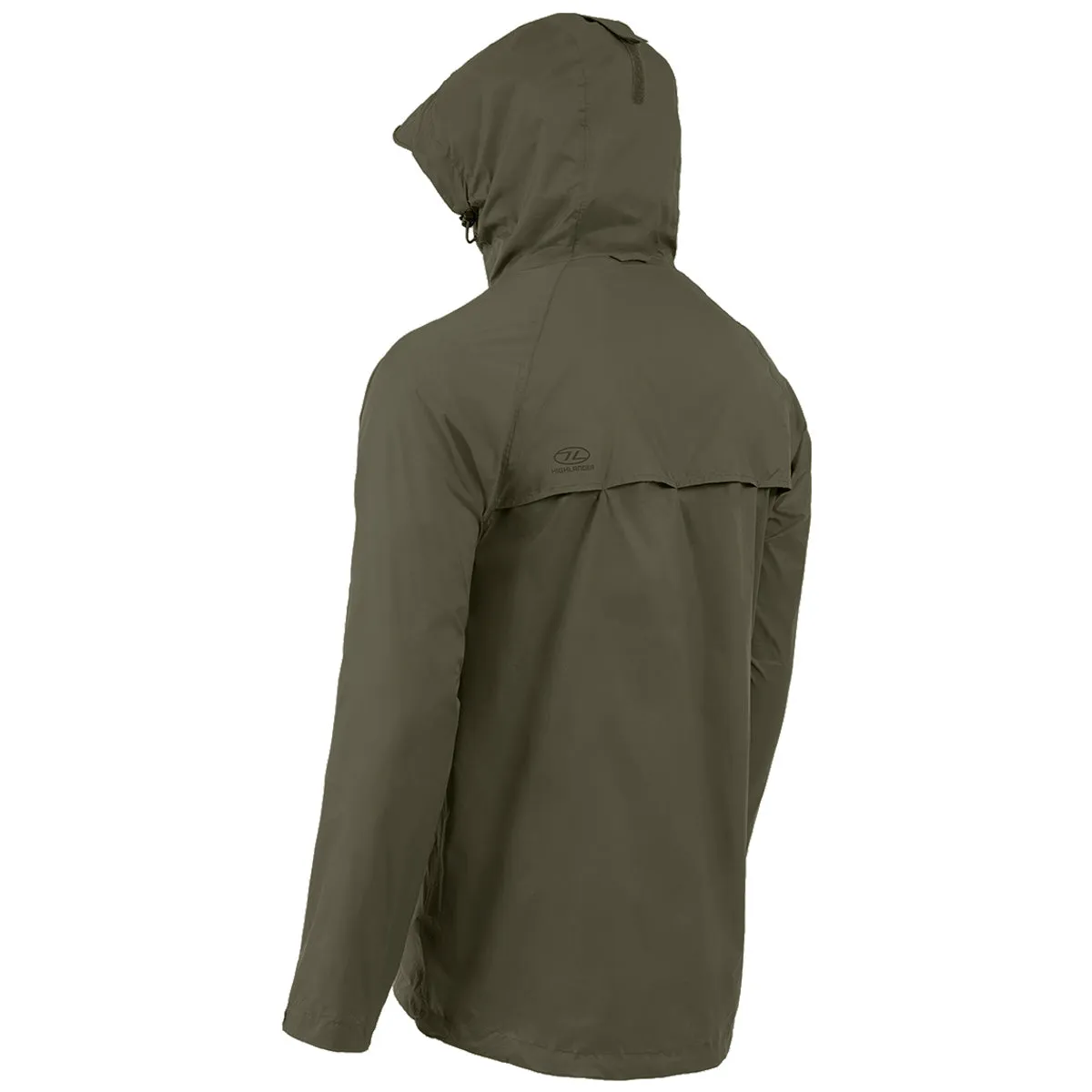 Highlander Stow & Go Waterproof Jacket Olive Green