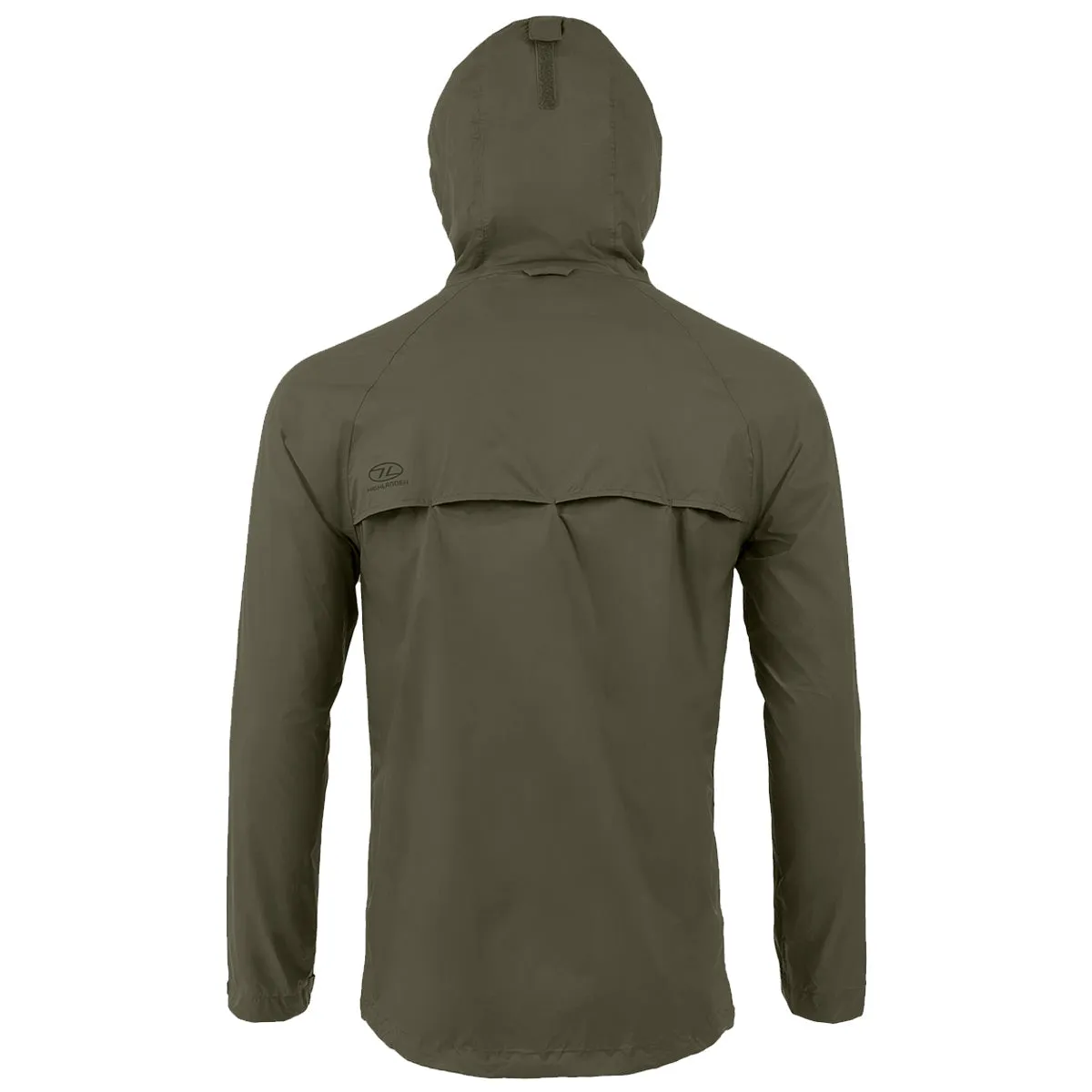 Highlander Stow & Go Waterproof Jacket Olive Green