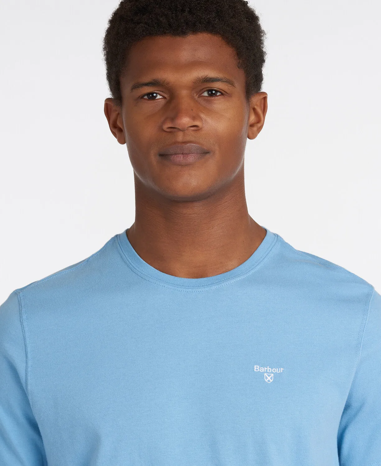 ID24493-Barbour Sky Blue Essential T-Shirt