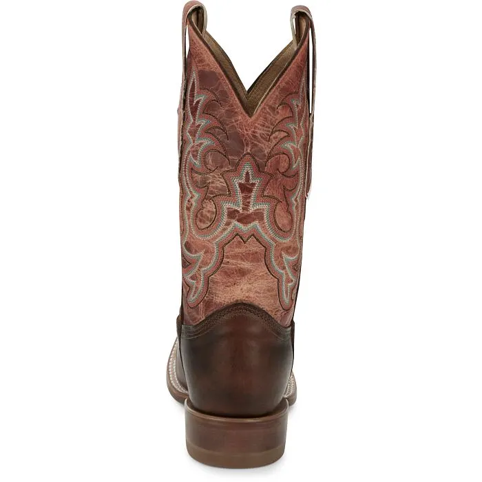 Justin® Women's Brown Dusty Western Square Toe Cowboy Boots