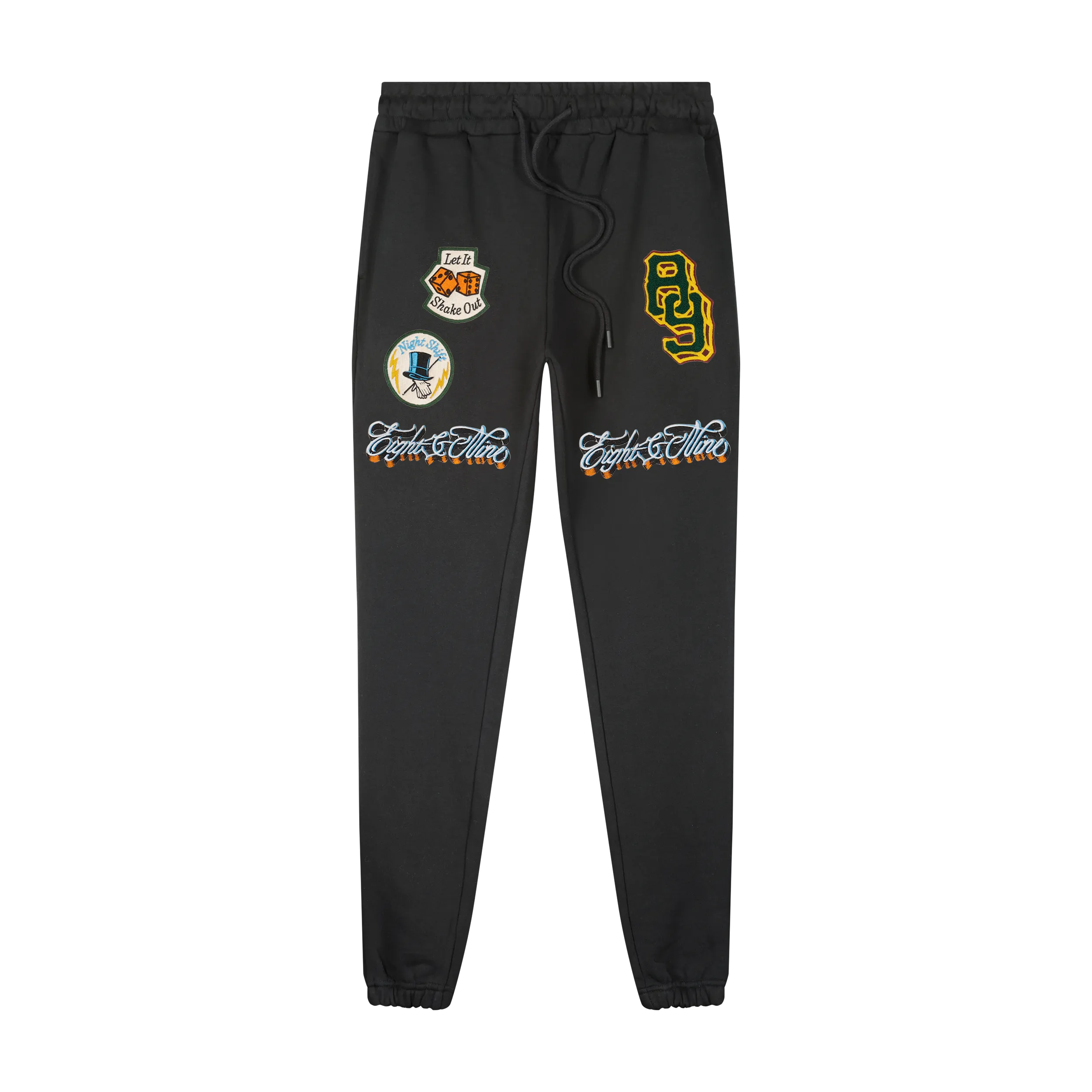 Knocks Fleece Black Jogger Sweatpant