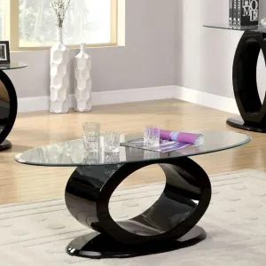 LODIA III Black Coffee Table, Black